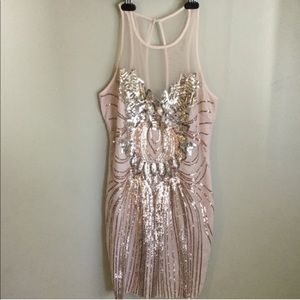 Bebe sequin cocktail dress xs/ s